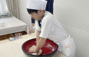 そば打ち写真